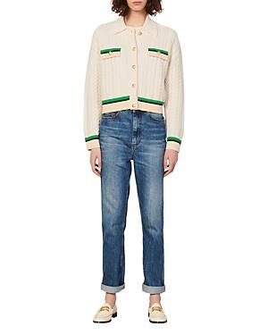 Sandro Idriss Cable Knit Cardigan