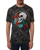 Robert Graham Sinful Cotton Floral Embroidered Skull Graphic Tee