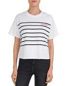 The Kooples Striped Nostalgic Embroidered Tee