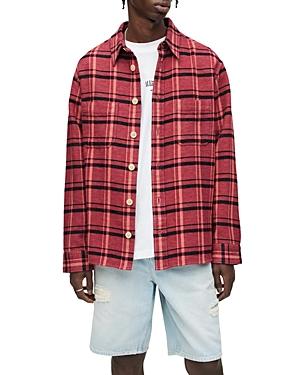 Allsaints Olancha Oversized Fit Plaid Flannel Shirt