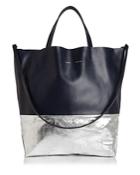 Alice.d Color Block Large Leather Tote