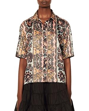 Sandro Sintra Printed Shirt