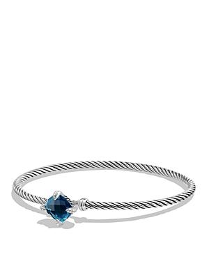 David Yurman Chatelaine Bracelet With Hampton Blue Topaz And Diamonds