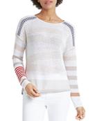 Nic + Zoe Cannon Striped Sweater