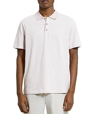 Theory Bron Striped Regular Fit Polo Shirt