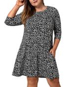 Leota Plus Melanie Printed Jersey Dress