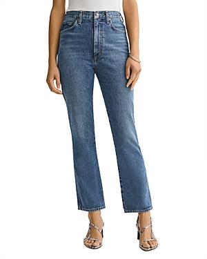 Agolde Pinch Waist Ankle Flare Jeans In Placebo