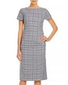Boss Dimaia Checked Sheath Dress