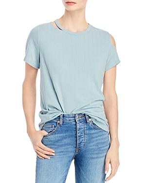 Status By Chenault Cutout Ribbed Tee