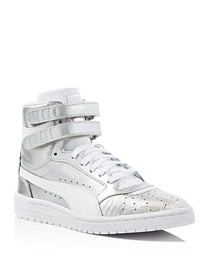 Puma Sky Ii Metallic Snake-embossed High Top Sneakers
