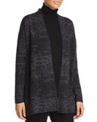 Eileen Fisher Mixed Knit Open-front Cardigan