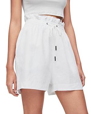 Allsaints Lily Linen Paperbag Shorts