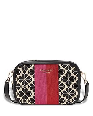 Kate Spade New York Spade Flower Jacquard Stripe Medium Camera Bag