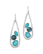 Ippolita Sterling Silver Rock Candy Mixed Turquoise And Doublet Long Earrings