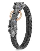 John Hardy Men's Silver & Bronze Legends Naga Sapphire Dragon Double Row Bracelet