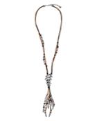 Uno De 50 Beaded Tassel Necklace, 20