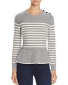 Kate Spade New York Stripe Peplum Sweater