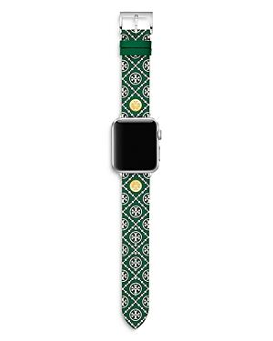 Tory Burch Logo Strap For Apple Watch, 38-40mm