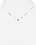 Nadri Sterling Initial Pendant Necklace, 16