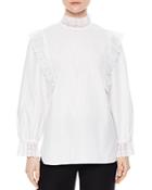 Sandro Andina Lace-trimmed Top