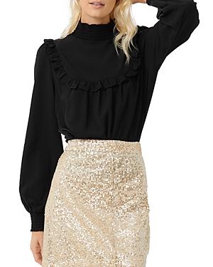French Connection Crepe Ruffled Blouse