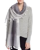 Eileen Fisher Organic Cotton Checked Scarf