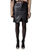Zadig & Voltaire Leather Mini Skirt