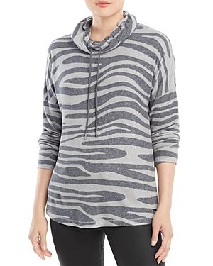 Marc New York Printed Cowl Neck Sweatshirt