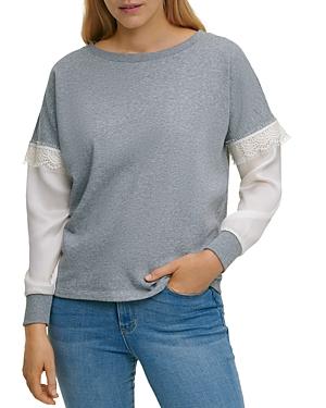 Dkny Layered Look Sweatshirt