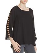 Necessary Objects Ladder Sleeve Top - Compare At $78