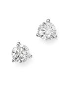 Bloomingdale's Diamond Stud Earrings In 14k White Gold 3-prong Martini Setting, 0.90 Ct. T.w. - 100% Exclusive