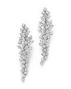 Cascade Diamond Drop Earrings In 14k White Gold, 2.55 Ct. T.w.