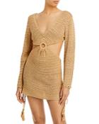 Fore Cut Out Crochet Mini Dress