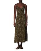 Sandro Carolina Long Printed Dress
