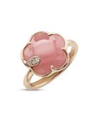 Pasquale Bruni 18k Rose Gold Petit Joli Pink Chalcedony & Diamond Ring