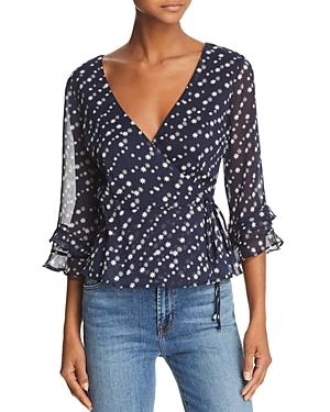 Sage The Label Star Girl Printed Wrap Top