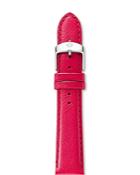 Michele Bright Pink Saffiano Leather Watch Strap, 16mm