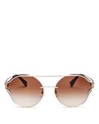 Versace Women's Brow Bar Round Sunglasses, 61mm