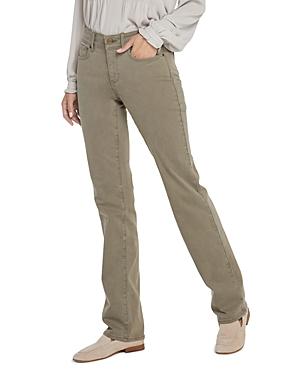 Nydj Marilyn High Rise Straight-leg Jeans In Olivine