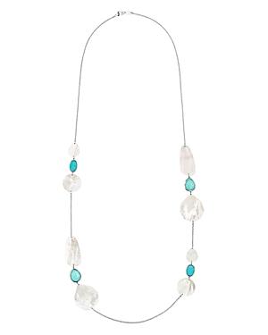 Ippolita Sterling Silver Ondine Turquoise & Mother-of-pearl Station Necklace, 38