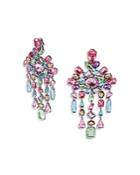 Swarovski Gema Clip On Chandelier Earrings