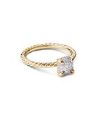 David Yurman Chatelaine Ring In 18k Yellow Gold With Full Pave Diamonds