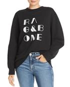 Rag & Bone Flocked Logo Sweatshirt