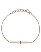 Rhodolite Garnet And Diamond Bracelet In 14k Rose Gold - 100% Exclusive