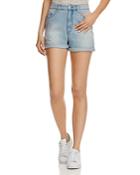 Cheap Monday Donna Distressed Denim Shorts In Fans