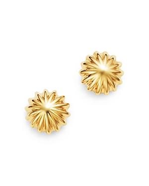 Bloomingdale's Scallop Button Stud Earrings In 14k Yellow Gold - 100% Exclusive