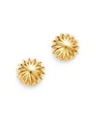 Bloomingdale's Scallop Button Stud Earrings In 14k Yellow Gold - 100% Exclusive