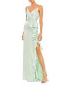 Mac Duggal Cascading Ruffle Gown
