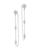 Bloomingdale's Diamond Chain Drop Earrings In 14k White Gold, 0.50 Ct. T.w. - 100% Exclusive