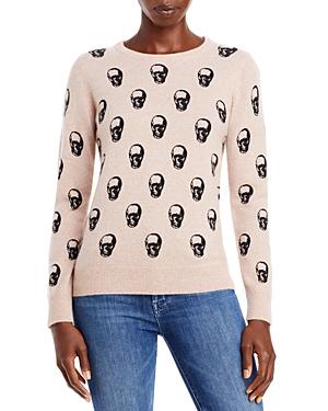 Chelsea & Theodore Cashmere Skull Print Sweater (64% Off) Comparable Value $248